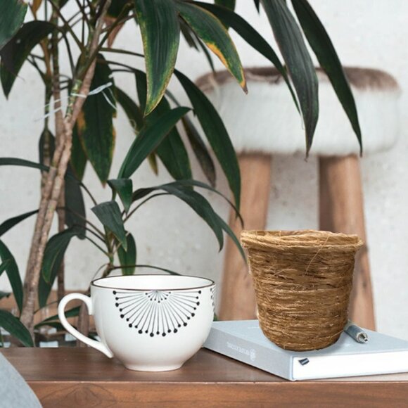 🎁Free🎁 Lot 2 BOHO Sisal Planter/ Makeup Holder Upcycled Environmental Friendly - Picture 6 of 15